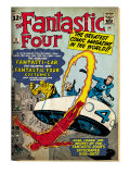 Marvel Comics Retro: Fantastic Four Family Comic Book Cover #3, Flying (aged) Reprodukcje Marvel Comics Retro: Fantastic Four Family Comic Book Cover #3, Flying (aged) Reprodukcje