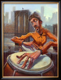 The Conga Player Prints by Justin Bua