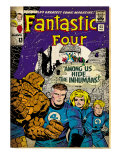 Marvel Comics Retro: Fantastic Four Family Comic Book Cover 45 (aged) Prints