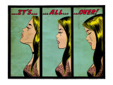 Marvel Comics Retro: Love Comic Panel, Crying, It's All Over! (aged) Posters Marvel Comics Retro: Love Comic Panel, Crying, It's All Over! (aged) Posters