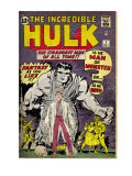 Marvel Comics Retro: The Incredible Hulk Comic Book Cover 1, with Bruce Banner (aged) Prints