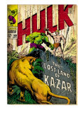Marvel Comics Retro: The Incredible Hulk Comic Book Cover 109, the Lost Land of Ka-Zar (aged) Prints