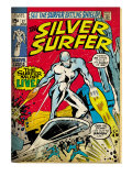 Marvel Comics Retro: Silver Surfer Comic Book Cover 17 (aged) Posters