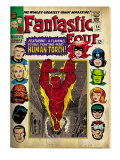 Marvel Comics Retro: Fantastic Four Family Comic Book Cover #54, Featuring the Human Torch (aged) Plakater Marvel Comics Retro: Fantastic Four Family Comic Book Cover #54, Featuring the Human Torch (aged) Plakater