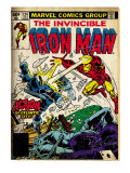 Marvel Comics Retro: The Invincible Iron Man Comic Book Cover 124, Action in Atlantic City (aged) Art