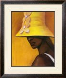 Yellow Hat Prints by Laurie Cooper