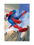 Spider-Man Swinging In the City Prints
