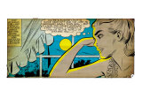 Marvel Comics Retro: Love Comic Panel, Alone at Window under Moonlight (aged) Posters Marvel Comics Retro: Love Comic Panel, Alone at Window under Moonlight (aged) Posters