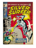 Marvel Comics Retro: Silver Surfer Comic Book Cover #7 (aged) Plakater Marvel Comics Retro: Silver Surfer Comic Book Cover #7 (aged) Plakater