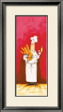Chef with Bread and Oil Posters by Tracy Flickinger