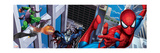 Spider-Man, Morbius, and Green Goblin; Swinging and Flying in the City Art