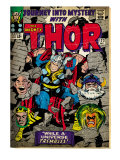 Marvel Comics Retro: The Mighty Thor Comic Book Cover 123, Mystery with Absorbing Man, Odin(aged) Prints