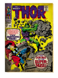 Marvel Comics Retro: The Mighty Thor Comic Book Cover 142, Scourge of the Super Skrull! (aged) Prints