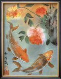 Two Koi Print by Suzanna Mah Fong