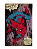 Marvel Comics Retro: The Amazing Spider-Man Comic Panel, Crawling (aged) Posters