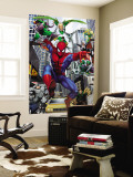 Spider-Man, Doctor Octopus, Green Goblin, Vulture, Black Cat, Electro, Lizard, Rhino and Sandman Malowidło ścienne