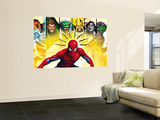 Spider-Man, Shocker, Sandman, Lizard, Electro, Morbius and Green Goblin Muurposter Spider-Man, Shocker, Sandman, Lizard, Electro, Morbius and Green Goblin Muurposter
