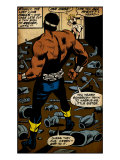 Marvel Comics Retro: Luke Cage, Hero for Hire Comic Panel (aged) Affiche
