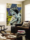 Marvel Comics Retro: Silver Surfer Comic Panel (aged) Wandgemälde
