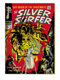 Marvel Comics Retro: Silver Surfer Comic Book Cover #3, Fighting Mephisto (aged) Plakater Marvel Comics Retro: Silver Surfer Comic Book Cover #3, Fighting Mephisto (aged) Plakater