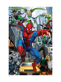 Spider-Man, Doctor Octopus, Green Goblin, Vulture, Black Cat, Electro, Lizard, Rhino and Sandman Kunstdrucke