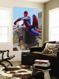 Spider-Man Swinging In the City Wall Mural