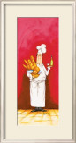 Chef with Bread and Oil Art by Tracy Flickinger