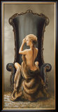 Seated Beauty Poster by Ron DiScenza