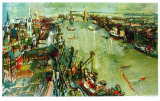 London Towerbridge Sammlerdrucke von Oskar Kokoschka