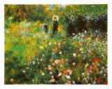 Lady with a Parasol, c.1875 Prints by Pierre-Auguste Renoir