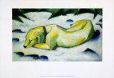The White Dog, c.1911 Poster par Franz Marc