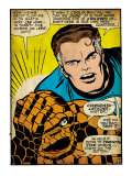 Marvel Comics Retro: Fantastic Four Comic Panel, Thing, Mr. Fantastic (aged) Reprodukcje Marvel Comics Retro: Fantastic Four Comic Panel, Thing, Mr. Fantastic (aged) Reprodukcje