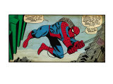 Marvel Comics Retro: The Amazing Spider-Man Comic Panel (aged) Affischer