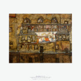 Wall of House by the River, c.1915 Julisteet tekijänä Egon Schiele Wall of House by the River, c.1915 Julisteet tekijänä Egon Schiele