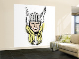 Marvel Comics Retro: The Mighty Thor (aged) Wall Mural – Large