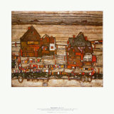 Houses with Colored Wash, c.1914 Art par Egon Schiele