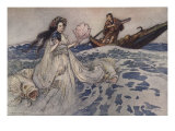Urashima Poster by Warwick Goble
