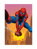 Spider-Man Swinging In the City Posters
