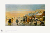 Ice Bowling Reproductions pour les collectionneurs par Hendrick Avercamp