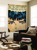 Marvel Comics Retro: Love Comic Panel, Proud Single Woman (aged) Wall Mural
