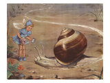 Silky And The Snail Art by Eileen Soper