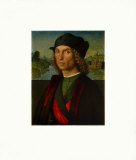 Portrait of a Man Samlertryk af Francesco Francia Portrait of a Man Samlertryk af Francesco Francia