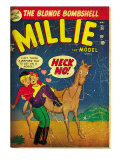 Marvel Comics Retro: Millie the Model Comic Book Cover #34, Getting on a Horse (aged) Reprodukcje Marvel Comics Retro: Millie the Model Comic Book Cover #34, Getting on a Horse (aged) Reprodukcje
