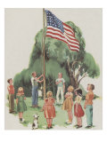 Putting Up The Flag Pósters por Mildred Lyon Hetherington Putting Up The Flag Pósters por Mildred Lyon Hetherington