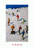The Practice Slope Posters by Alfons Walde