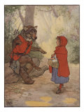 Illustrtation From Little Red Riding Hood Poster par Frank Adams