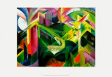 Franz Marc - Doe in the Monastery Garden, c.1912 - Poster Franz Marc - Doe in the Monastery Garden, c.1912 - Poster