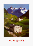 Spring in Tyrol Kunstdruck von Alfons Walde