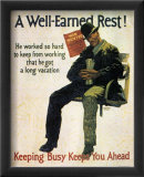 A Well-Earned Rest, 1930 Kunst av Robert Beebe A Well-Earned Rest, 1930 Kunst av Robert Beebe