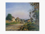 Landscape at Louvisiennes Prints by Camille Pissarro